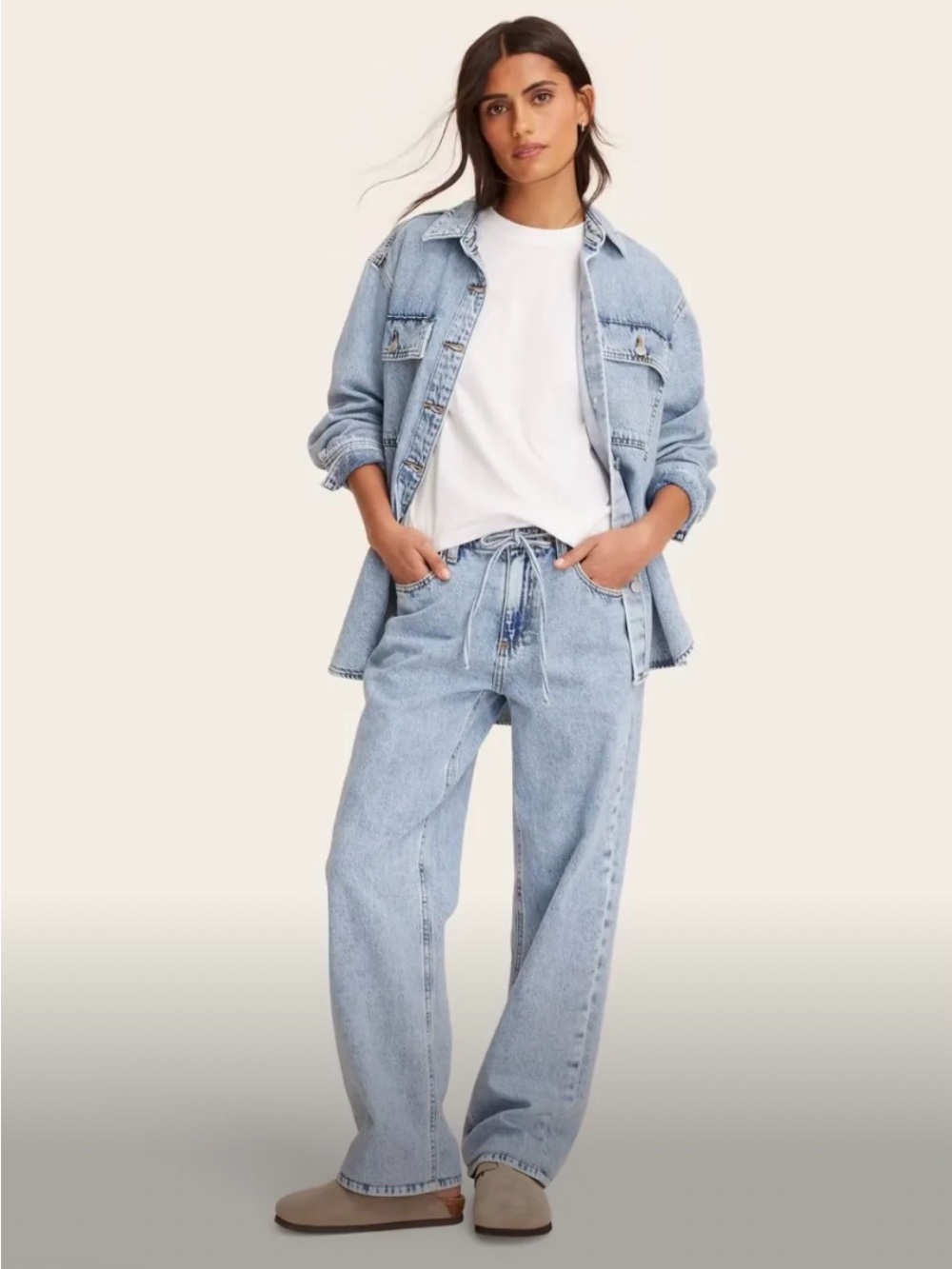 PARKE x Target Denim Shacket NWT Medium Wash Size Medium
